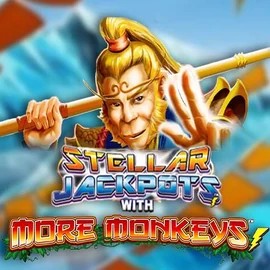 Stellar Jackpots with More Monkeys logo by Lightning Box Game at Wild Fortune Casino